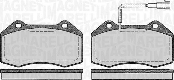 Magneti Marelli 363916060127 - Bremžu uzliku kompl., Disku bremzes ps1.lv