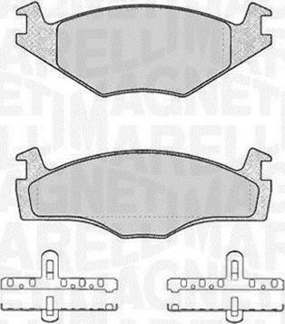 Magneti Marelli 363916060392 - Bremžu uzliku kompl., Disku bremzes ps1.lv