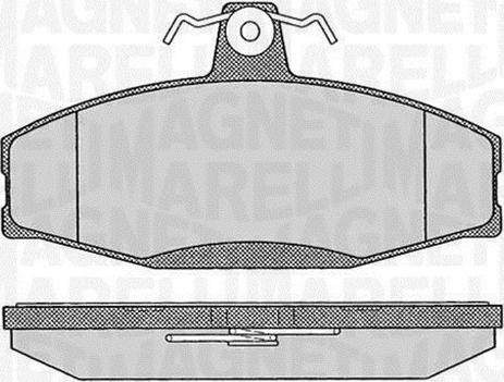 Magneti Marelli 363916060397 - Bremžu uzliku kompl., Disku bremzes ps1.lv