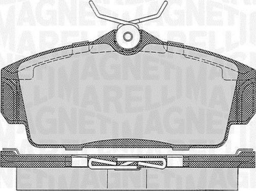 Magneti Marelli 363916060344 - Bremžu uzliku kompl., Disku bremzes ps1.lv