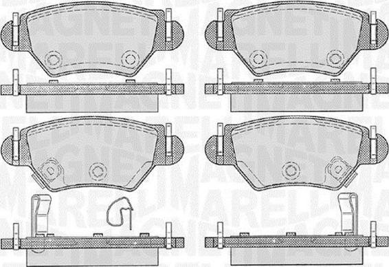 Magneti Marelli 363916060357 - Bremžu uzliku kompl., Disku bremzes ps1.lv