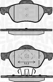 Magneti Marelli 363916060384 - Bremžu uzliku kompl., Disku bremzes ps1.lv