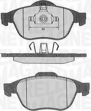 Magneti Marelli 363916060383 - Bremžu uzliku kompl., Disku bremzes ps1.lv