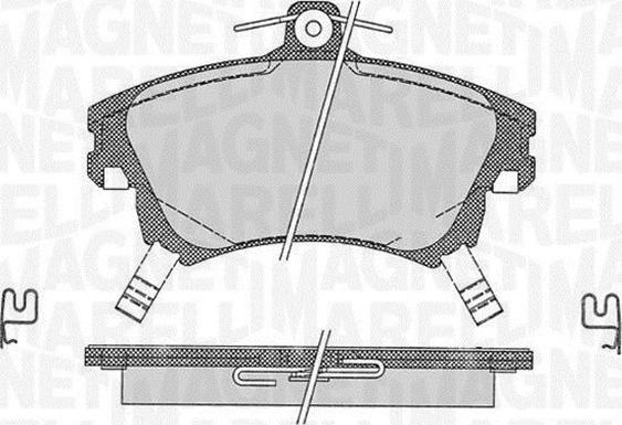 Magneti Marelli 363916060335 - Bremžu uzliku kompl., Disku bremzes ps1.lv