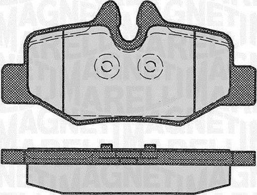 Magneti Marelli 363916060330 - Bremžu uzliku kompl., Disku bremzes ps1.lv