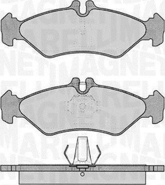 Magneti Marelli 363916060322 - Bremžu uzliku kompl., Disku bremzes ps1.lv