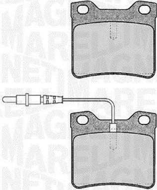 Magneti Marelli 363916060375 - Bremžu uzliku kompl., Disku bremzes ps1.lv