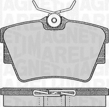Magneti Marelli 363916060370 - Bremžu uzliku kompl., Disku bremzes ps1.lv