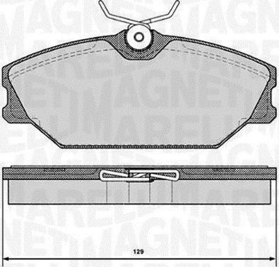 Magneti Marelli 363916060377 - Bremžu uzliku kompl., Disku bremzes ps1.lv