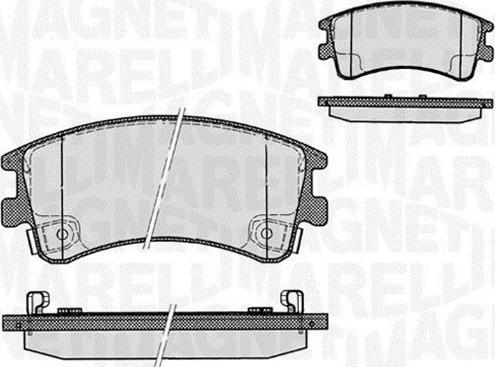 Magneti Marelli 363916060295 - Bremžu uzliku kompl., Disku bremzes ps1.lv