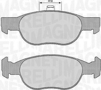 Magneti Marelli 363916060240 - Bremžu uzliku kompl., Disku bremzes ps1.lv