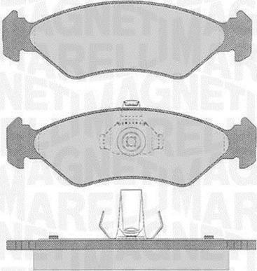 Magneti Marelli 363916060250 - Bremžu uzliku kompl., Disku bremzes ps1.lv