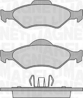 Magneti Marelli 363916060251 - Bremžu uzliku kompl., Disku bremzes ps1.lv