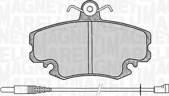 Magneti Marelli 363916060203 - Bremžu uzliku kompl., Disku bremzes ps1.lv