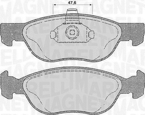 Magneti Marelli 363916060238 - Bremžu uzliku kompl., Disku bremzes ps1.lv