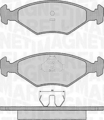 Magneti Marelli 363916060229 - Bremžu uzliku kompl., Disku bremzes ps1.lv