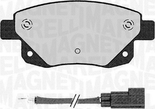 Magneti Marelli 363916060273 - Bremžu uzliku kompl., Disku bremzes ps1.lv