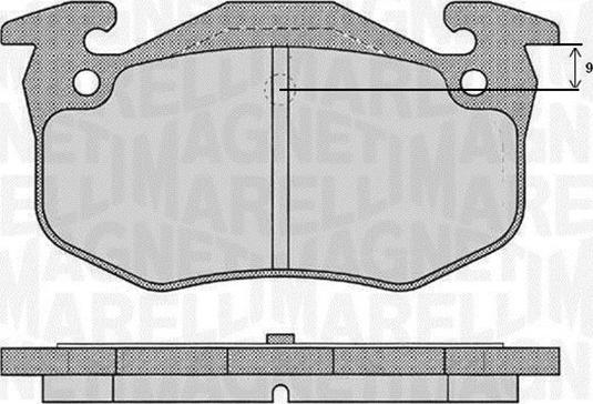 Magneti Marelli 363916060790 - Bremžu uzliku kompl., Disku bremzes ps1.lv