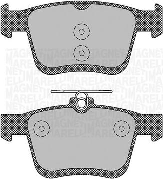 Magneti Marelli 363916060714 - Bremžu uzliku kompl., Disku bremzes ps1.lv