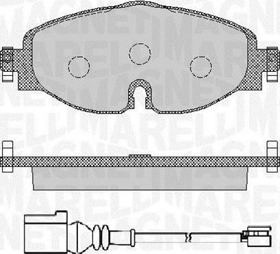 Magneti Marelli 363916060715 - Bremžu uzliku kompl., Disku bremzes ps1.lv