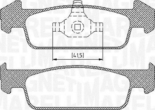 Magneti Marelli 363916060718 - Bremžu uzliku kompl., Disku bremzes ps1.lv