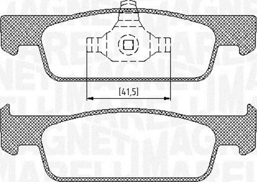 Magneti Marelli 363916060717 - Bremžu uzliku kompl., Disku bremzes ps1.lv