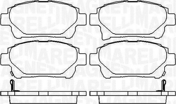 Magneti Marelli 363916060784 - Bremžu uzliku kompl., Disku bremzes ps1.lv