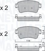 Magneti Marelli 363916061200 - Bremžu uzliku kompl., Disku bremzes ps1.lv