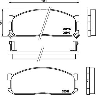 Brembo P 24 017 - Bremžu uzliku kompl., Disku bremzes ps1.lv