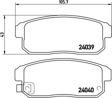 Magneti Marelli 363700449035 - Bremžu uzliku kompl., Disku bremzes ps1.lv