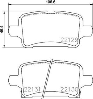 Magneti Marelli 363700459090 - Bremžu uzliku kompl., Disku bremzes ps1.lv