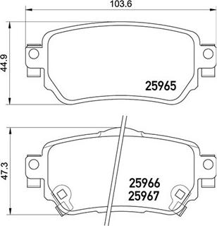 Magneti Marelli 363700456098 - Bremžu uzliku kompl., Disku bremzes ps1.lv