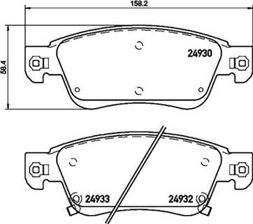 Brembo P61026 - Bremžu uzliku kompl., Disku bremzes ps1.lv