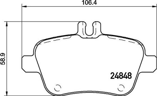 Magneti Marelli 363700450135 - Bremžu uzliku kompl., Disku bremzes ps1.lv