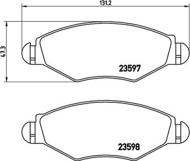 Magneti Marelli 363700461063 - Bremžu uzliku kompl., Disku bremzes ps1.lv