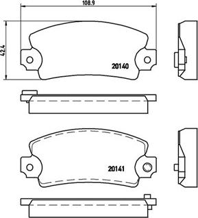 Magneti Marelli 363700468004 - Bremžu uzliku kompl., Disku bremzes ps1.lv