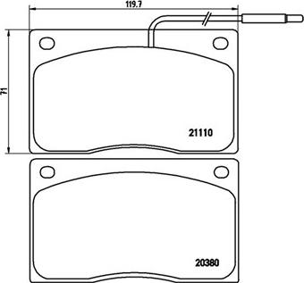 Magneti Marelli 363700468012 - Bremžu uzliku kompl., Disku bremzes ps1.lv