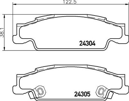 Magneti Marelli 363700409007 - Bremžu uzliku kompl., Disku bremzes ps1.lv