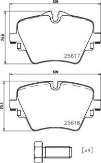 Magneti Marelli 363700406093 - Bremžu uzliku kompl., Disku bremzes ps1.lv