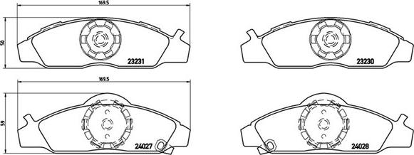 Magneti Marelli 363700415008 - Bremžu uzliku kompl., Disku bremzes ps1.lv