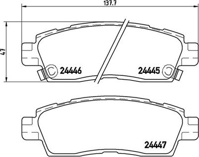 Magneti Marelli 363700410010 - Bremžu uzliku kompl., Disku bremzes ps1.lv