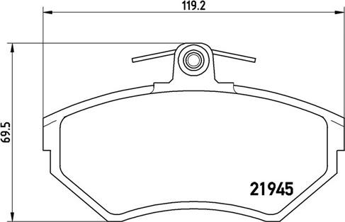 Magneti Marelli 363700485042 - Bremžu uzliku kompl., Disku bremzes ps1.lv