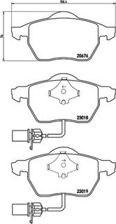 Magneti Marelli 363700485085 - Bremžu uzliku kompl., Disku bremzes ps1.lv