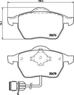 Textar 20676 196 0 5 - Bremžu uzliku kompl., Disku bremzes ps1.lv