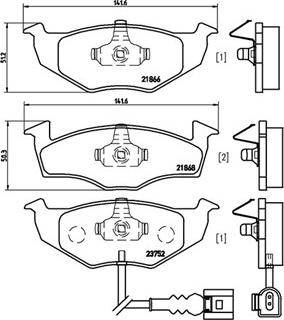 Magneti Marelli 363700485071 - Bremžu uzliku kompl., Disku bremzes ps1.lv