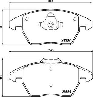 OEMparts MZ690187 - Bremžu uzliku kompl., Disku bremzes ps1.lv