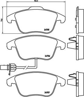 Magneti Marelli 363700485113 - Bremžu uzliku kompl., Disku bremzes ps1.lv