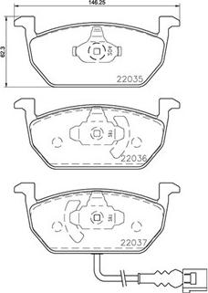 Magneti Marelli 363700485137 - Bremžu uzliku kompl., Disku bremzes ps1.lv