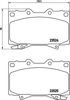 Magneti Marelli 363700483048 - Bremžu uzliku kompl., Disku bremzes ps1.lv