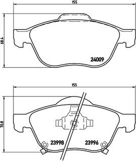 Magneti Marelli 363700483043 - Bremžu uzliku kompl., Disku bremzes ps1.lv